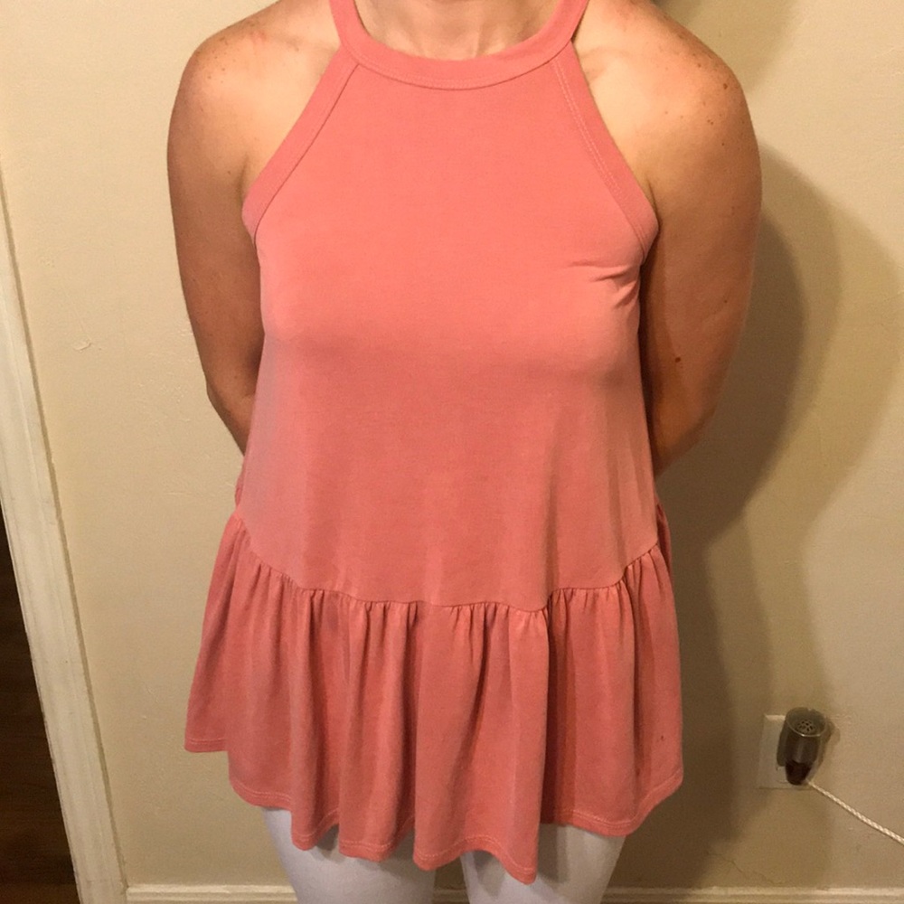 Blush tank top